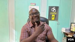 Tabani Moyo, director of the Media Institute of Southern Africa, is seen in a March 2022 photo. (Columbus Mavhunga/VOA)