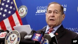 Shugaban kwamitin da ke kula da fanni shari'a a majalisar wakilan Amurka, Jerrold Nadler, a New York, ranar 29, watan Mayu, 2019. 