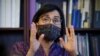 Menteri Keuangan Sri Mulyani Indrawati di Bank Dunia di Washington, AS, 22 April 2022. (Foto: REUTERS/Evelyn Hockstein)