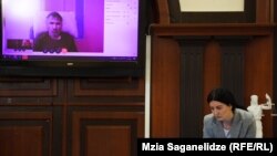 მიხეილ სააკაშვილის სასამართლო. მზია საგანელიძის ფოტო, "რადიო თავისუფლება".
