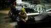 Lyudmyla Doroshenko rests in a reception center for displaced people in Dnipro, Ukraine, April 28, 2022.