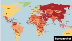 Liberdade de Imprensa no Mundo em 2022, segundo Repórteres Sem Fronteiras 2022