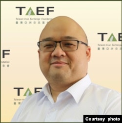 台北的國立政治大學東亞所特聘教授楊昊 (照片提供:楊昊)
