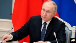 FILE - Russian President Vladimir Putin at the Kremlin in Moscow, Russia, Dec. 30, 2022. During his New Year's address to the nation, Putin lashed out at the West and Ukraine.