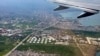 A fuel terminal is seen from a plane in Port-au-Prince, Haiti, Nov. 4, 2022. 