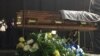 The body of slain Elvis Nyathi at a memorial service in Johannesburg, South Africa.