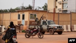 Soldados em Ouagadougou, Burkina Faso, 30 Setembro, 2022.