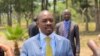 Nelson Chamisa speaking to reporters outside Chikurubi Maximum Security Prison