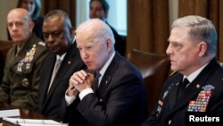 Umongameli Joe Biden lenkokheli yebutho.
