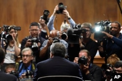 Sekretar za pravosuđe Vilijem Bar tokom svedočenja pred Senatovim Komitetom za pravosuđe u Vašingtonu, 1. maja 2019.