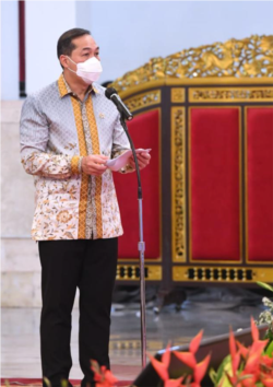 Mendag Muhammad Lutfi mengatakan pemerintah berkomitmen memberdayakan UMKM agar bisa memiliki daya saing global. (Foto: Courtesy/Biro Setpres)