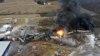 50-Car Train Derailment Causes Big Fire, Evacuations in Ohio
