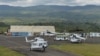 FILE - Helicopters serving in the United Nations Organization Stabilization Mission in the Democratic Republic of the Congo (MONUSCO), are seen at an airport the town of Bukavu, DRC, Oct. 23, 2018.