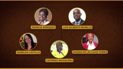 Cinco afrocolombianos aspiran a la vicepresidencia