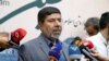 Juru Bicara Garda Revolusi Iran, Jend. Ramazan Sharif, dalam konferensi pers di Teheran, Iran, 28 Mei 2019.