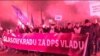 Protest protiv inicijative o izglasavanju nepovjerenja Vladi Crne Gore u Podgorici, 27. januara 2022.