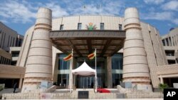 FILE - Zimbabwe's Parliament building is seen in Mt. Hampden, about 18 kilometers west of the capital Harare, Nov. 23, 2022.