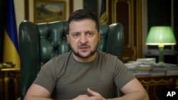 Presiden Ukraina Volodymyr Zelenskyy berbicara di Kyiv, Ukraina (foto: dok)
