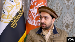احمد مسعود، رهبری ''جبهه مقاومت ملى افغانستان'' (تصویر از آرشیف صدای امریکا)
