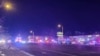 A view of various emergency vehicles are seen parked on a street, after a shooting in a club in Colorado Springs, Colorado, Nov. 20, 2022, in this picture obtained from social media. (Trey Deabueno/Twitter @TREYRUFFY/via Reuters)