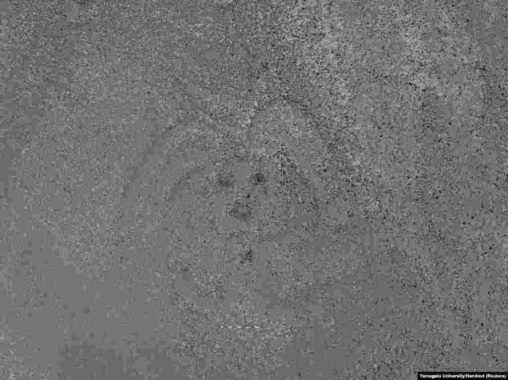 A general view shows one of the Nazca lines images found in the Nazca plain as part of research led by Peruvian and Japanese researchers from Yamagata University. Researchers discovered 168 new designs at the UNESCO World Heritage site on Peru's southern Pacific coast in this undated photo.