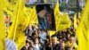 Warga Palestina Rayakan Hari Jadi Fatah di Gaza