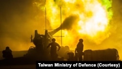2022年7月27日，台灣陸軍金門防衛指揮部聯合反登陸作戰操演。 （照片來自台灣國防部網站）