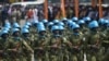 FILE - Ivorian soldiers of the UN peacekeeping mission in Mali take part in celebrations marking the 59th anniversary of Ivory Coast's independence from France, on August 7, 2019 in Abidjan, Ivory Coast.