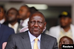 FILE - Kenya's President William Ruto looks on during his swearing-in ceremony at Moi International Stadium in Nairobi, Sept. 13, 2022.