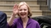 Liz Truss arrives at Conservative Central Office in Westminster after winning the Conservative Party leadership contest in London, Sept. 5, 2022.