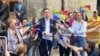 Konferencija za novinare koordinatora Evroprajda Gorana Miletića ispred Vlade Srbije