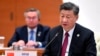 Chinese President Xi Jinping speaks at the Shanghai Cooperation Organization (SCO) summit in Samarkand, Uzbekistan, Sept. 16, 2022. (Uzbekistan Presidential Press Service via AP)