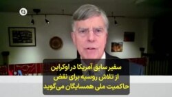 سفیر سابق آمریکا در اوکراین از تلاش روسیه برای نقض حاکمیت ملی همسایگان می‌گوید