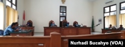 Suasana sidang Caleg vs KPU di PTUN Yogyakarta, 25 Maret 2019 (foto: VOA/Nurhadi Sucahyo)