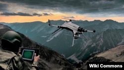 A Turkish-made Kargu drone is seen in an illustration photo.