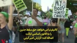کالیفرنیا می‌خواهد حق سقط جنین را به قانون اساسی ایالت اضافه کند؛ گزارش امیر گیتی