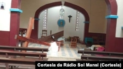 Igreja da Paróquia de Santa Isabael em Gabú vandalizada, Guiné-Bissau, 2 Julho 2022
