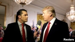 美国当选总统唐纳德·特朗普(Donald Trump)提名的国防部长候选人皮特·海格塞斯(Pete Hegseth)