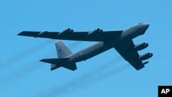 미 공군의 B-52 전략폭격기 (자료사진)