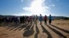 Locals wait to cast their votes during Lesotho's national elections in Magkhoakhoeng village, outside the capital, Maseru, Feb. 28, 2015. 