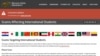 Wichita State University has set up a page to inform international students of scams that its office is aware of, Oct. 22, 2020. (Courtesy Wichita State University website) 
