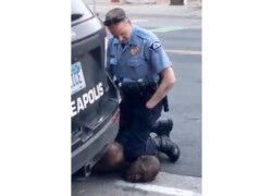 FILE - In this Monday, May 25, 2020, file frame from video provided by Darnella Frazier, a Minneapolis officer kneels on the neck of George Floyd, a handcuffed man who was pleading that he could not breathe. The death of Floyd has renewed scrutiny of immo