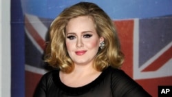 Adele di acara Brit Awards. (Foto: Dok)