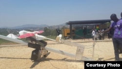 FILE - Zipline International is using drones to deliver vaccines, medicine and blood to Rwanda.