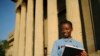 FILE - Second-year civil engineering student Nkululeko Simelane poses for a picture at Wits University in Johannesburg, April 22, 2014.