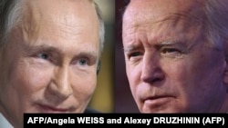 Combo Joseph Biden and Vladimir Putin
