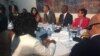 U.S. President Barack Obama meets with dissidents and other local Cubans at the U.S. Embassy in Havana, Cuba, March 22, 2016. 
