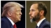 Foto kombinasi mantan presiden AS Donald Trump dan Penasihat Khusus Departemen Kehakiman Jack Smith di Washington, 2023. (Foto: Tasos Katopodis, Kevin Wurn/arsip)