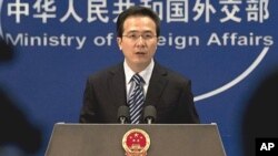 중국 외교부의 홍레이 대변인 (자료사진).