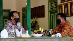 Pertemuan KSP Moeldoko dan Gubernur DIY Sri Sultan HB X di Yogyakarta, 2 Oktober 2020. (Foto: Courtesy/Humas Pemda DIY)